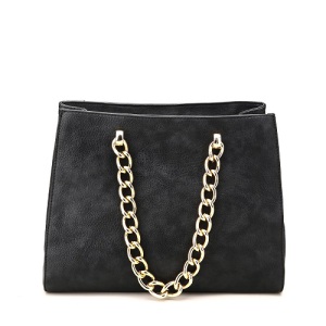 Simple Style Ladies Elegant Black Handbag (MBNO040081)