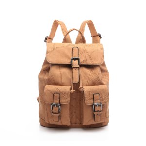 Casual Drawstring Buckle Fashion PU Women Backpack Handbag (MBNO043026)